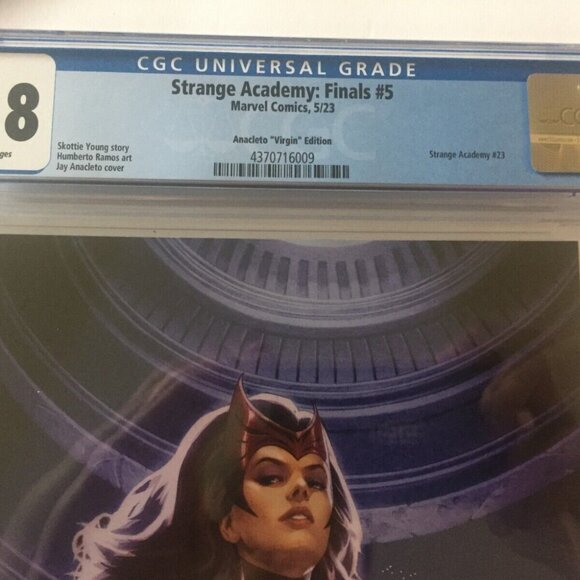 2023 Marvel Comics Strange Academy Finals Anacleto Virgin Variant #5 CGC 9.8 - Picture 4 of 10
